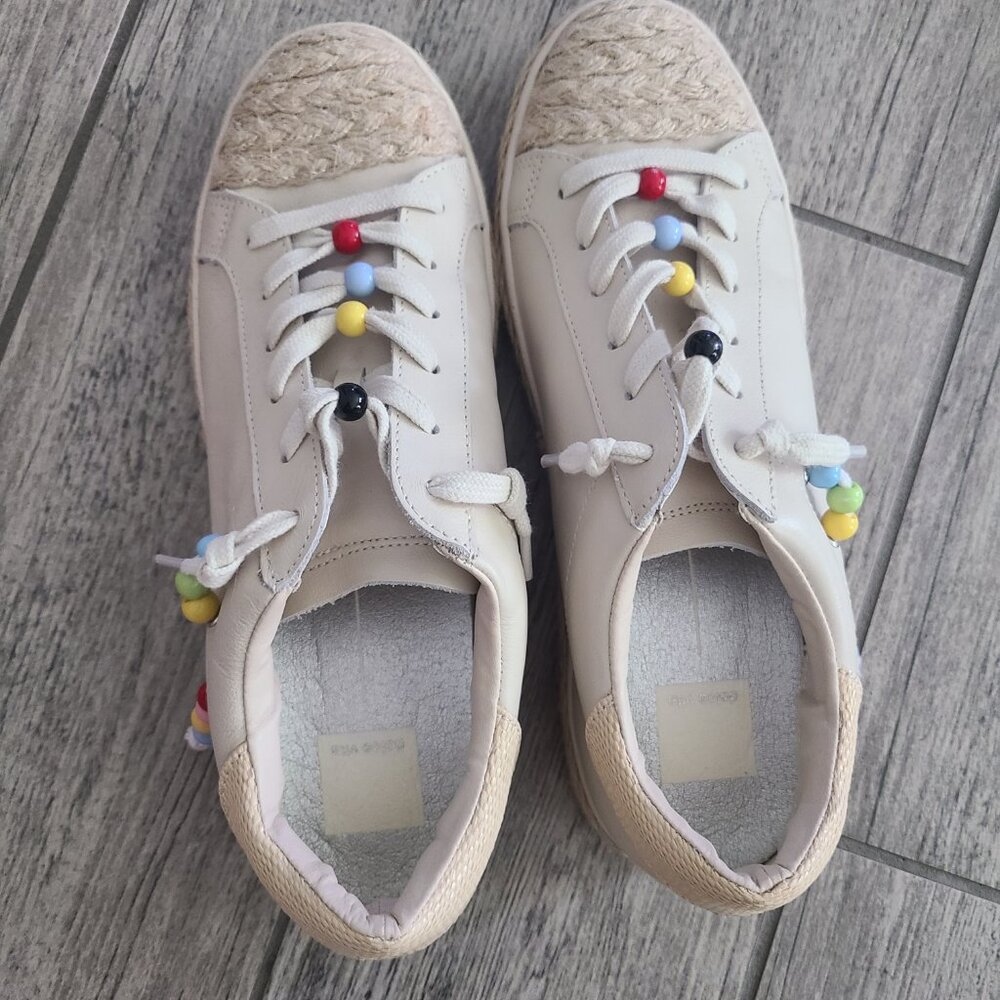 Dolce Vita Zoe Ivory Raffia Beaded Leather Sneakers
SIZE 9 ✨✨GUC✨✨ - Picture 7 of 14